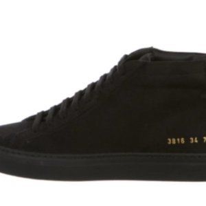 Woman by Common Projects Suede High-Top Sneakers